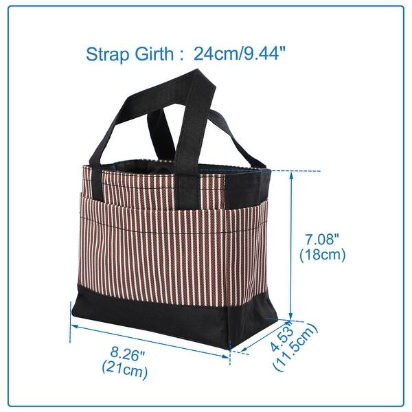 Shop Insulated Lunch Bag Box Travel Oxford Fabric Stripes Pattern