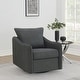 preview thumbnail 16 of 23, Madia Upholstered Sloped Arm Swivel Glider Chair