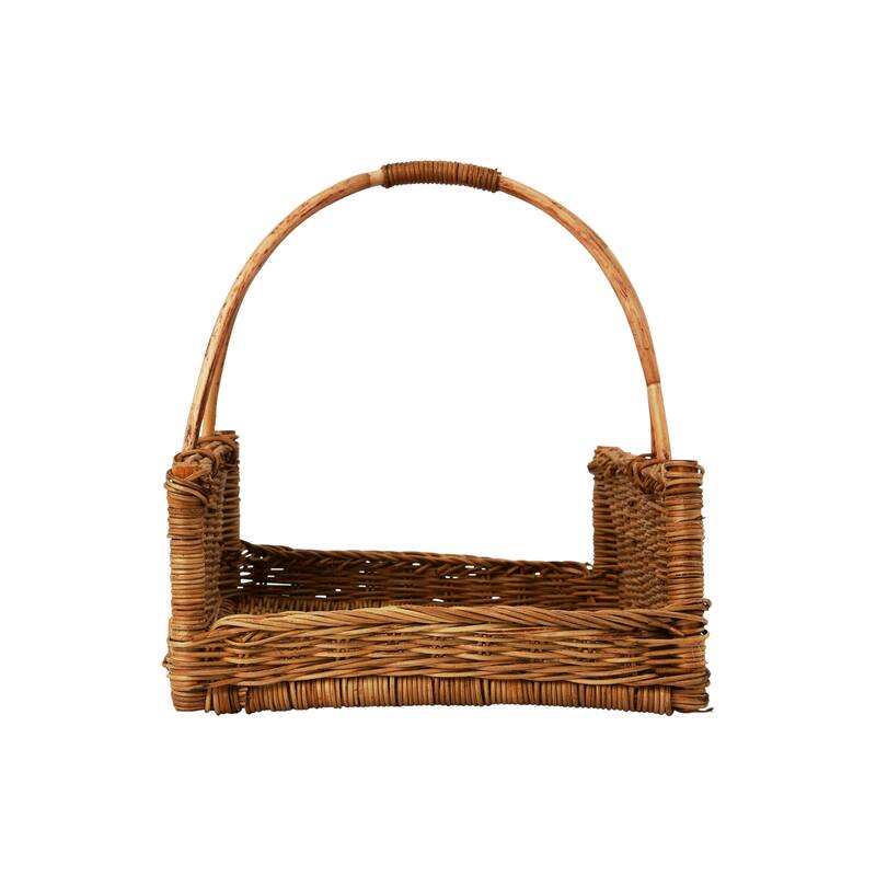 Decorative Rattan Hanging Basket - 15.8"L x 9.8"W x 7.9"H