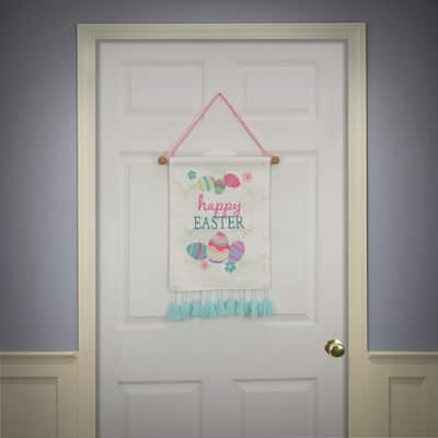 National Tree Company 19 in. Happy Easter with Eggs Banner - 19.5 in
