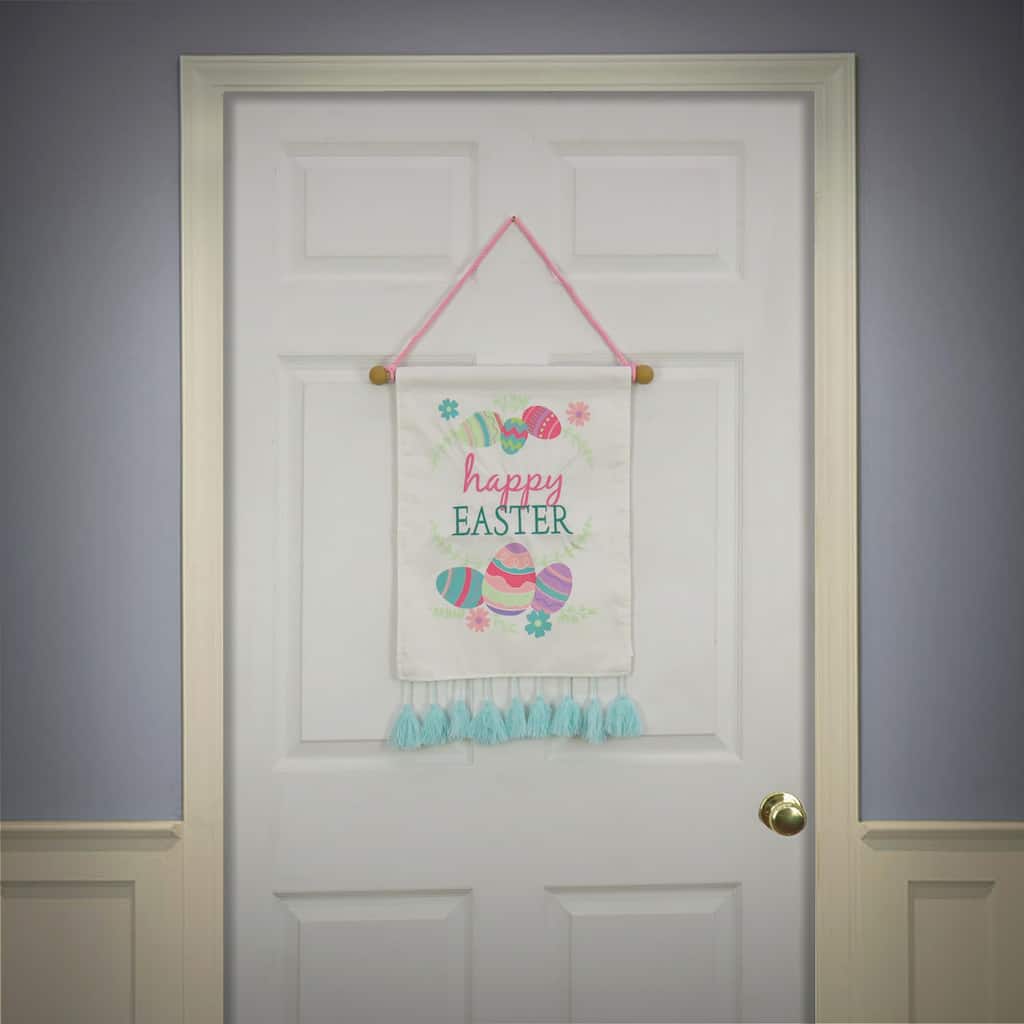 National Tree Company 19 in. Happy Easter with Eggs Banner - 19.5 in