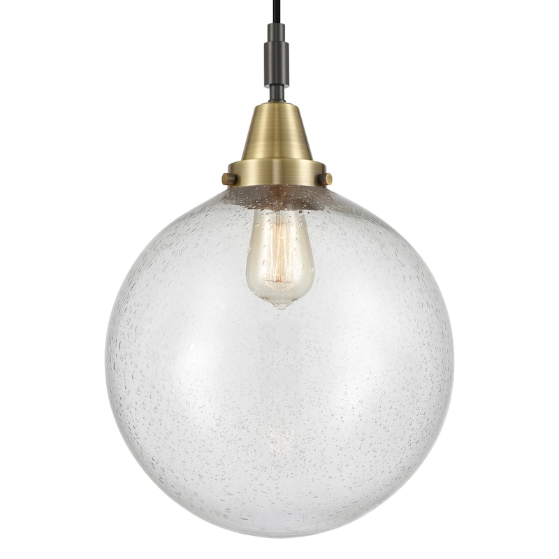 Innovations Lighting 447-1P-G204-12 Beacon 12" Wide Pendant with - Black Antique Brass
