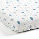 preview thumbnail 1 of 3, Lush Decor Dinosaurs Roar Allover Trees Soft Micro Plush Fitted Crib Sheet - 52"x 28" Dusty Teal/Grey