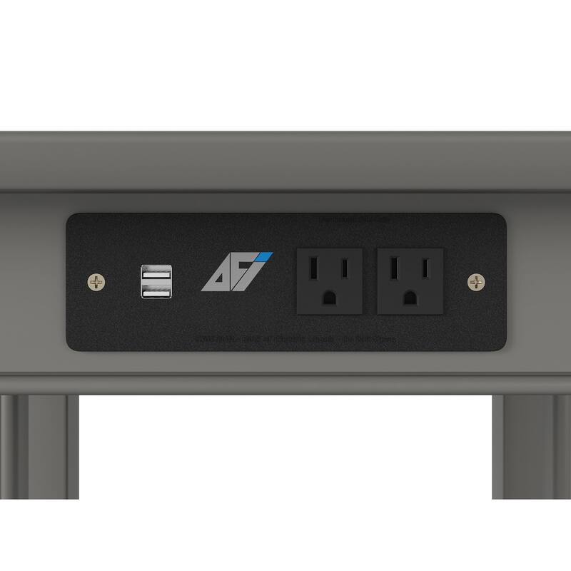 AFI Mission End Table Set of 2 with Built-in Charger