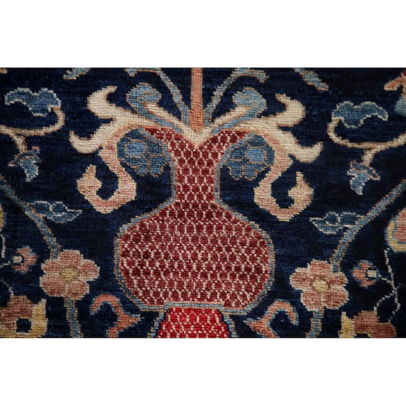 Floral Sultanabad Ziegler Large Area Rug Handmade Wool Carpet 9'11