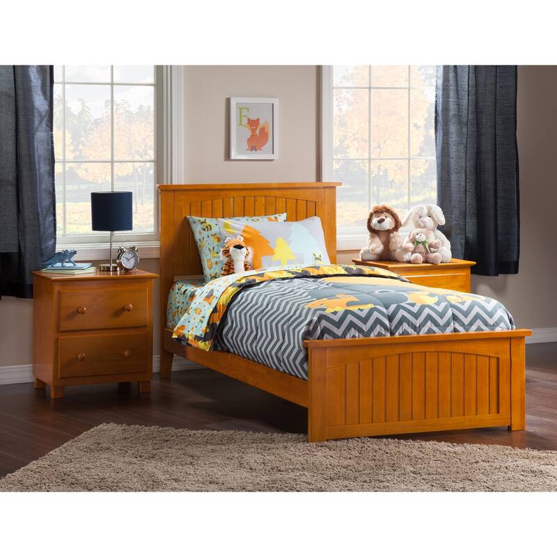 Traditional Bed Frame with Footboard - HomeStock Haven White Finish - Sleigh Style Platform Bed