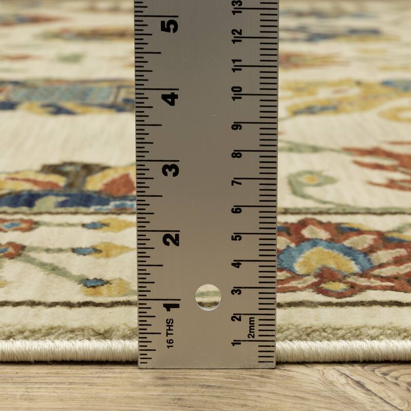 Style Haven Federica Floral Oriental Fringe Edge Area Rug
