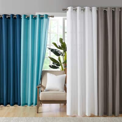 Madison Park Mission Solid 3M Scotchgard Outdoor Curtain Panel