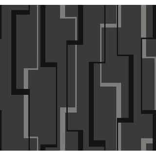 Seabrook Designs Cosmic Lined Geometric Unpasted Wallpaper