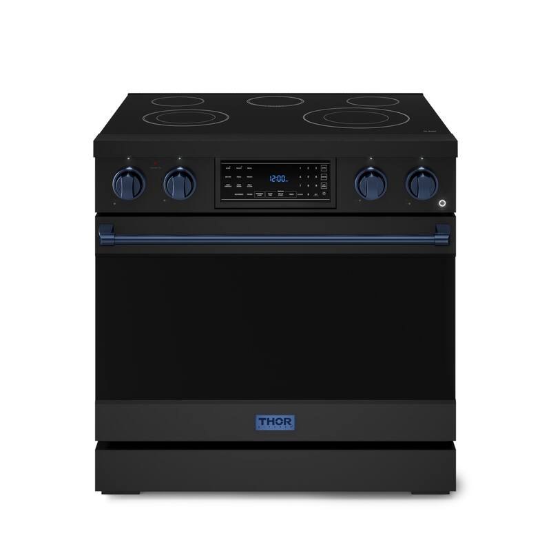 Thor Kitchen RSE36 Gordon Ramsay 6 Cu. Ft. Free Standing Electric - Matte Black / Navy Blue