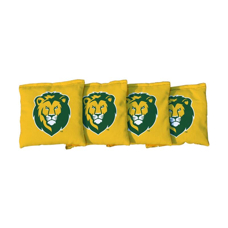 Southeastern Louisiana Lions Yellow Cornhole Bags - Corn Filled