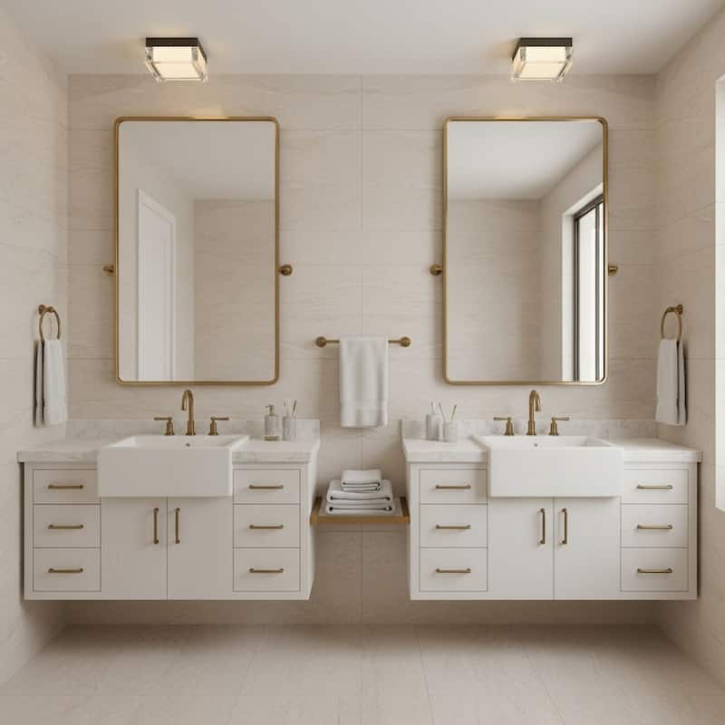 5 Inch Square LED Flush Mount Light Acrylic Diffuser 1500 Lumens Dimmable - Black