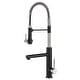 preview thumbnail 43 of 122, Kraus Artec 2-Function Commercial Pulldown Pot Filler Kitchen Faucet KPF-1603 - 24 3/4" Height - SFSMB - Spot Free Stainless Steel/ Matte Black
