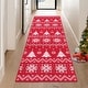 preview thumbnail 2 of 22, Garvee Christmas Area Rug Snowflake and Xmas Tree Pattern Rug