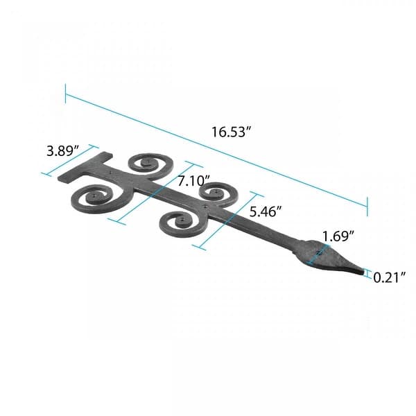 Shop Iron Strap Hinges Heavy Duty Decorative Kitchen Cabinet