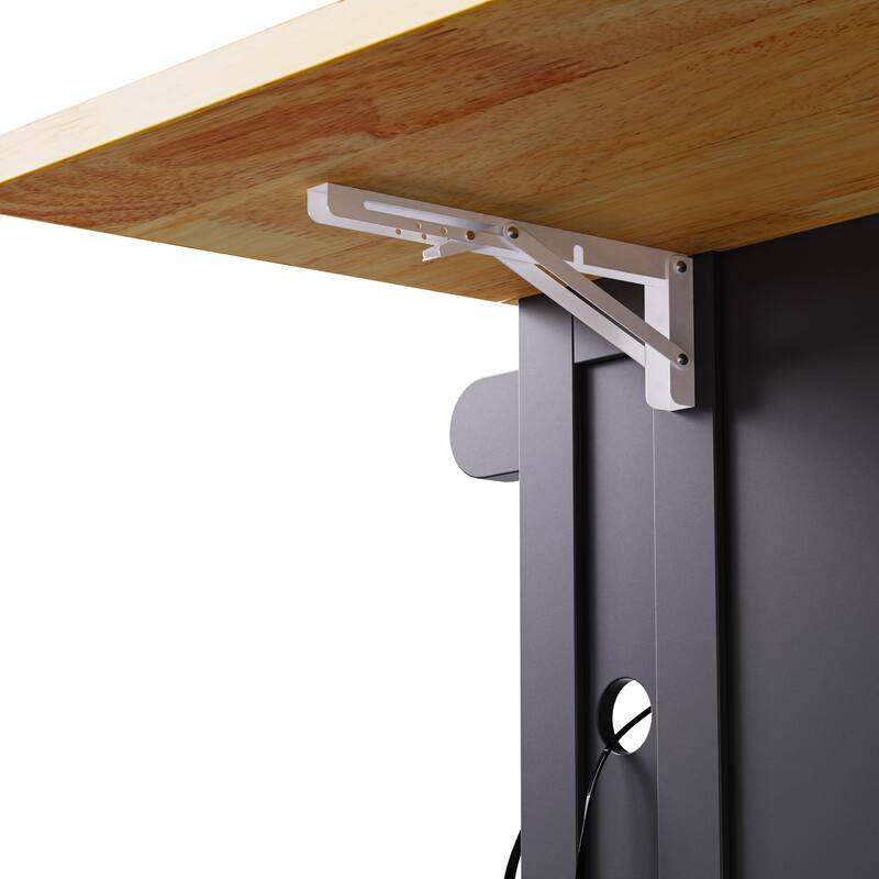 53'' x 30'' MDF Kitchen Cart with 2 Door Cabinet, Spice Rack, Drop Leaf and Towel Rack