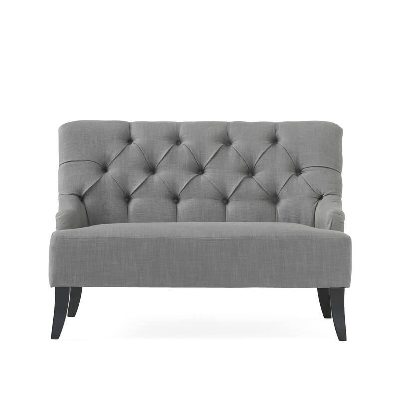 Nicole Polyester Blend Fabric Settee by Christopher Knight Home - 29.25"L x 43.75"W x 30.50"H