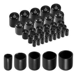 Round Rubber End Caps Vinyl Cover Screw Thread Protector Assortment Kit ...