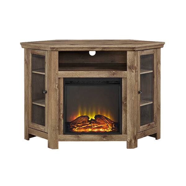 Shop Offex 48 Wood Corner Fireplace Media Tv Stand Console