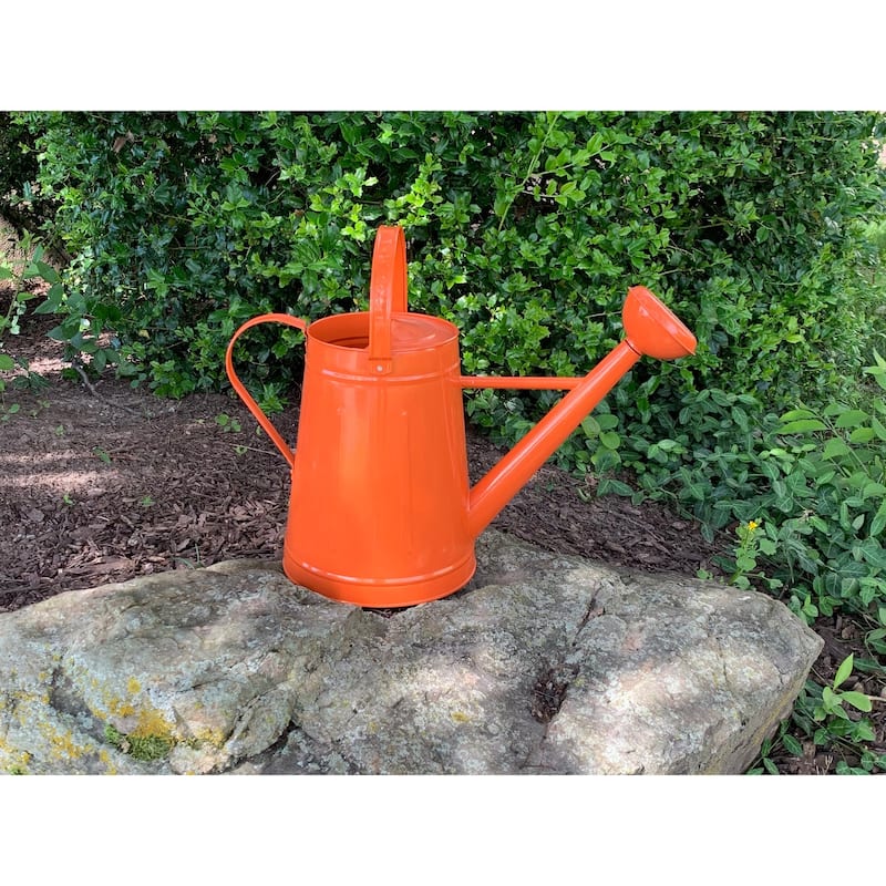 2.1 Gallon Traditional Metal Watering Can with 20"L x 12.25"W Memory Foam Kneeling Cushion