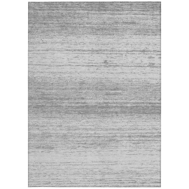 HomeRoots Striped Transitional Rectangle Outdoor Rug
