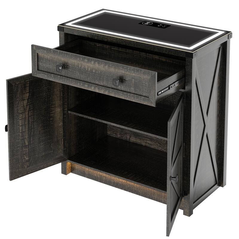 31.5" Wide Sideboard With Led Light