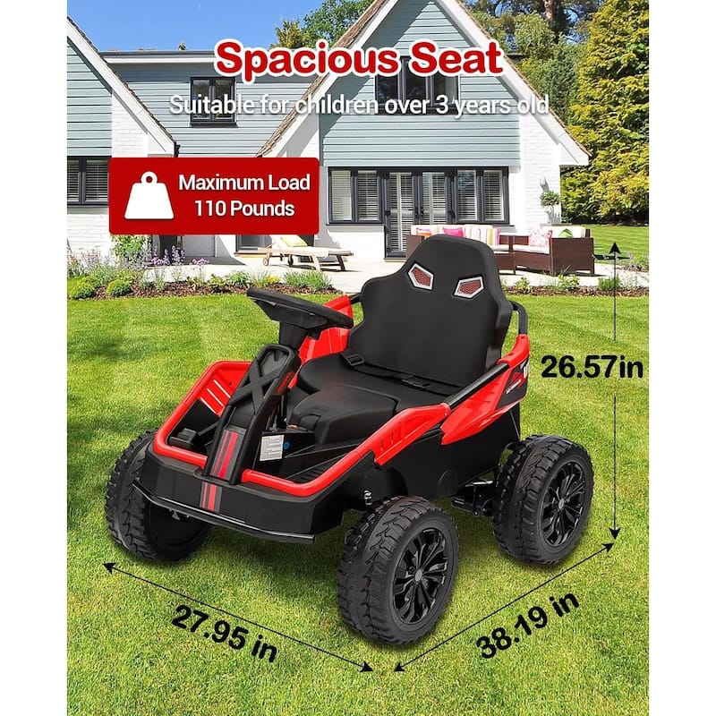 24V Electric Ride-On Toys with Parent Remote for Big Kids Best Gift