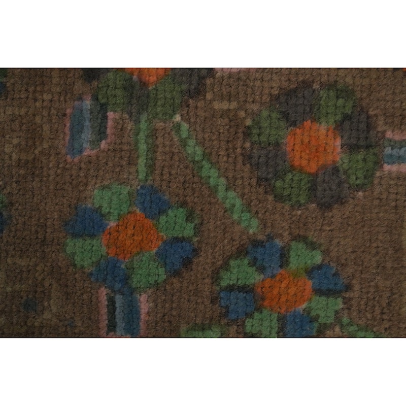 Hand Knotted Oriental 100% Wool Carpet Traditional Medallion Pink Tabriz Area Rug - 9' 7'' X 6' 4''