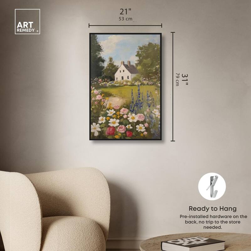 Floral Farmhouse I Canvas by Art Remedy