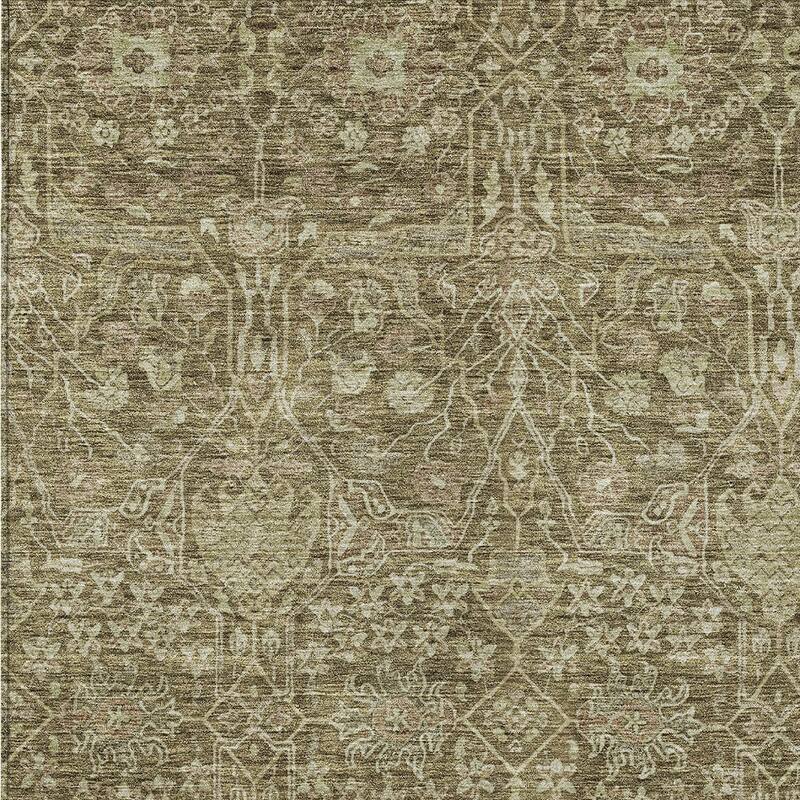 HomeRoots Floral Transitional Rectangle Outdoor Rug