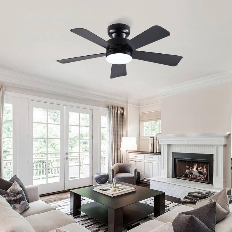 41 and 46 Inches Ceiling Fan with Light RGB Light OPtional for Living Room Bedroom Bathroom