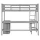 preview thumbnail 6 of 21, Merax Wooden Loft Bed with Shelves and Desk