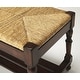 preview thumbnail 3 of 1, Butler Heritage Wood Bench with Woven Rope Seat