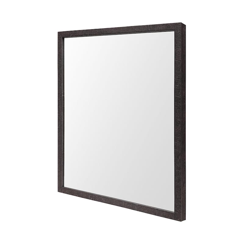 Bristol Espresso 20x24 Faux Wood Frame Bathroom Vanity Mirror - 21.5L x 1.8W x 25.5H