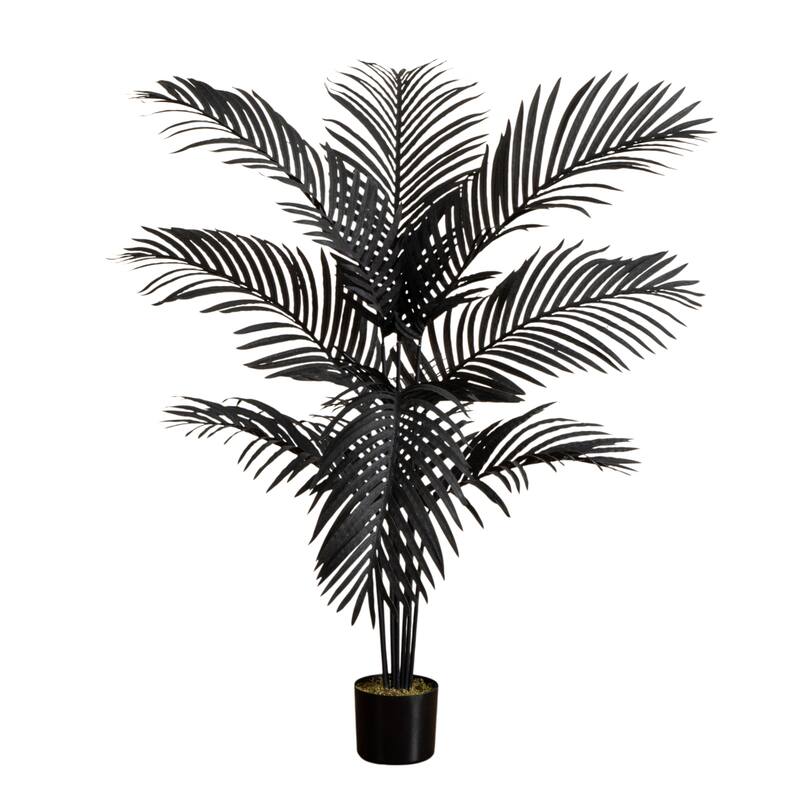 4-ft Artificial Halloween Black Paradise Palm Tree