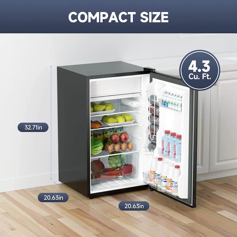 4.3 Cu.Ft Mini Fridge with Freezer