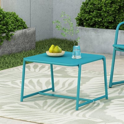 Cowan Iron Outdoor Side Table by Christopher Knight Home