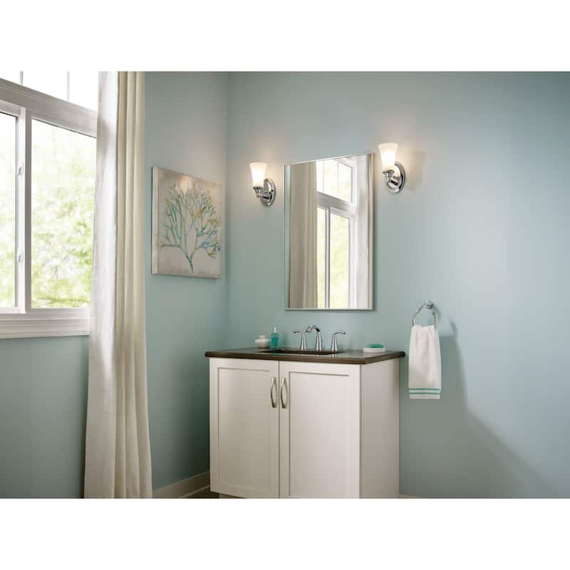 Moen TV6173 Glyde 1.2 GPM Widespread Bathroom Faucet with Rough-in