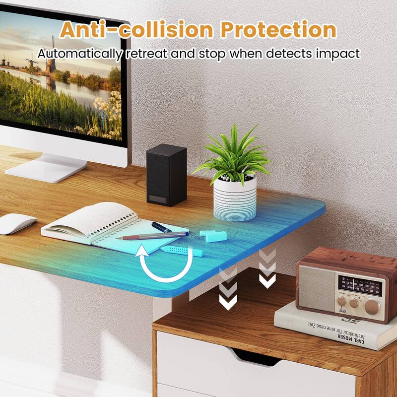 Costway Electric Standing Desk Frame with LED Display Memory Positions