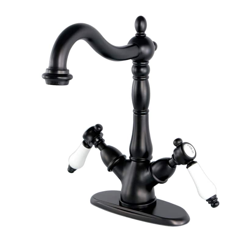 Kingston Brass Bel-Air 1.2 GPM Deck Mounted Bathroom Faucet - Oil Rubbed Bronze