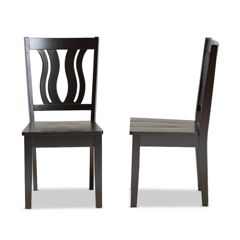Fenton Mid-Century Modern 2-Piece Dining Chair Set