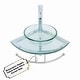preview thumbnail 3 of 15, Talula 25 Inch Clear Glass Corner Vessel Sink with Faucet, Drain and Towel Bar - Renovators Supply