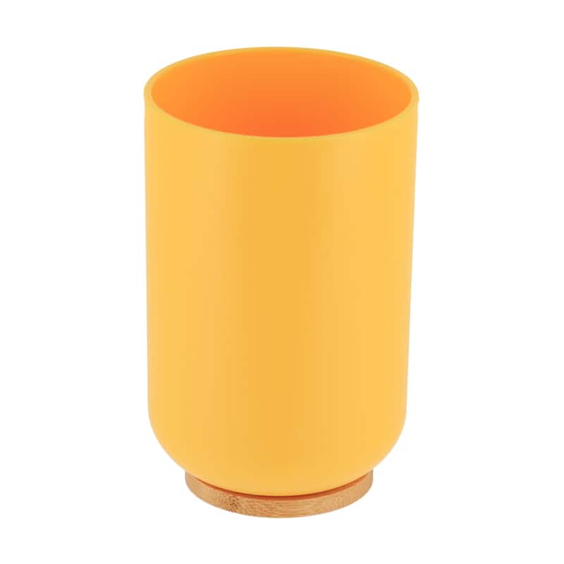 Yellow Padang Bathroom Accessory Set 7-Pieces Bamboo