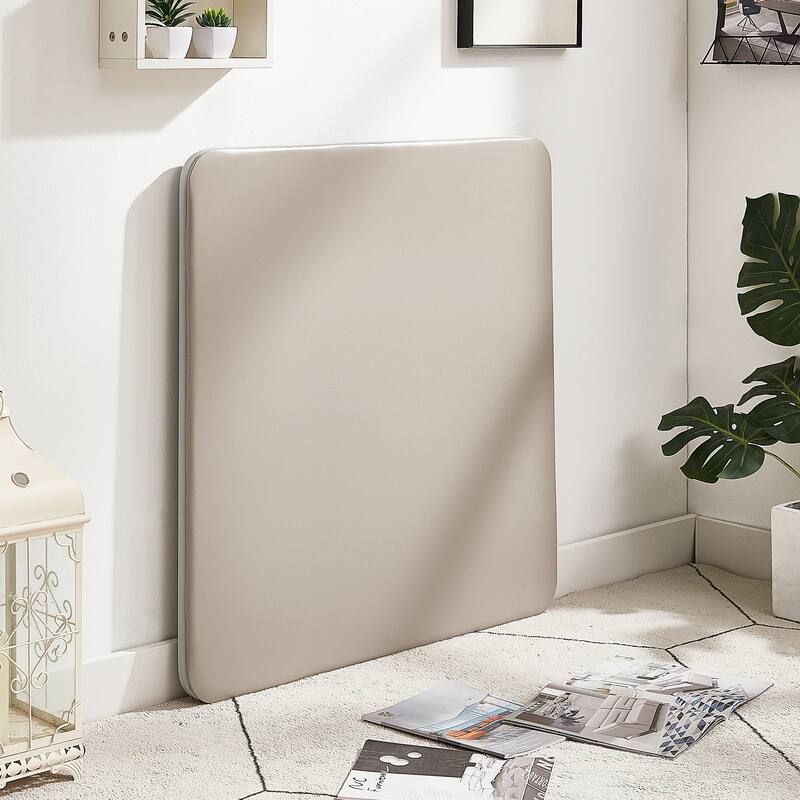 Taomika 5 Piece Black Folding Game Room Card Table and Upholstered Chair Set Table and Chair Set