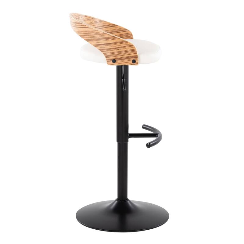 Carson Carrington Stavanger Adjustable Bar Stool with Rounded T Footrest (Set of 2)