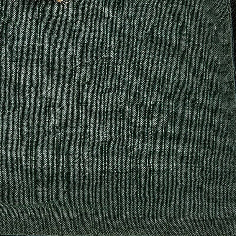 Set of 4 Threads Solid Color Casual Green Cotton Slub Machine Washable Napkins with 2-in Finished Hem, 20x20-in. - 20 x 20