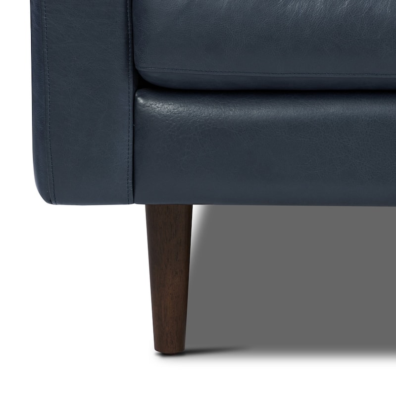 Poly & Bark Napa 72" Apartment Sofa - Full Grain Genuine Italian Leather