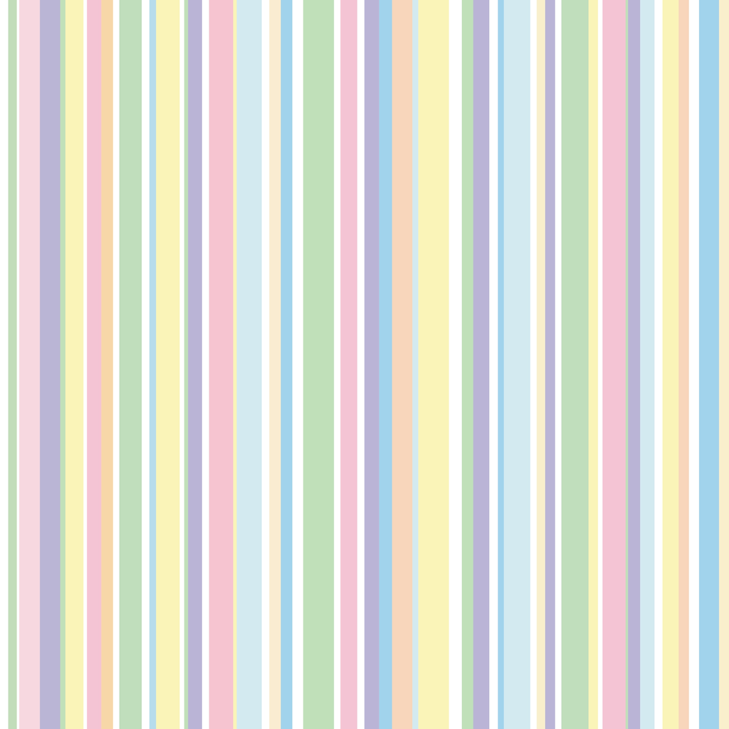Multicolored Strips Removable Wallpaper - 10'ft H x 24''inch W