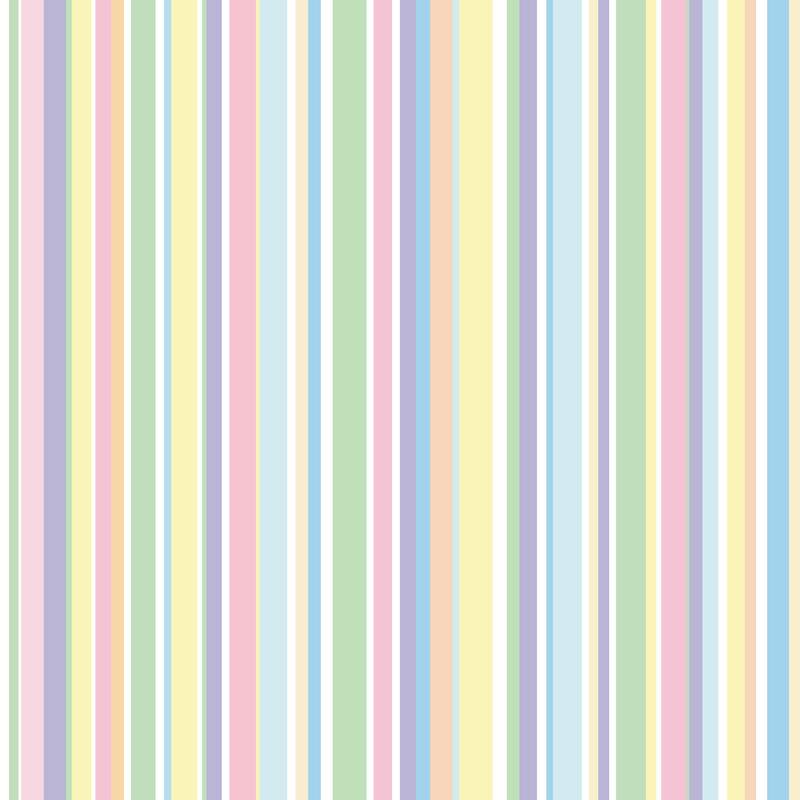 Multicolored Strips Removable Wallpaper - 10'ft H x 24''inch W - 10'ft H x 24''inch W - Multi-Color