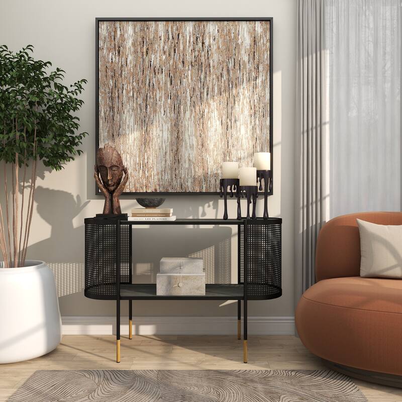 CosmoLiving by Cosmopolitan Silver, Gold or Black Aluminum Abstract Pillar Drip Candle Holder (Set of 3)